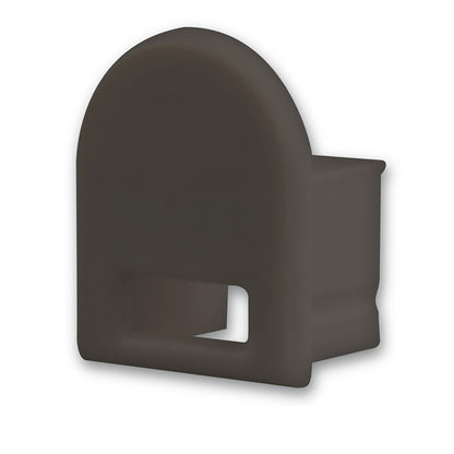 EC14B | Profielaccessoire | eindkap zwart met kabeldoorvoer | voor SURF12 BORDERLESS