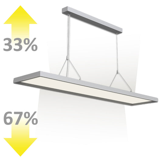 Office Pro | Hanglamp | Up&Down | 4000K | 20W+40W | UGR<19 | 1-10V dimbaar | zilver