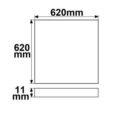 HCL Line 625 | LED Paneel | 24V | UGR<19 | tunable white | 28W | exclusief driver