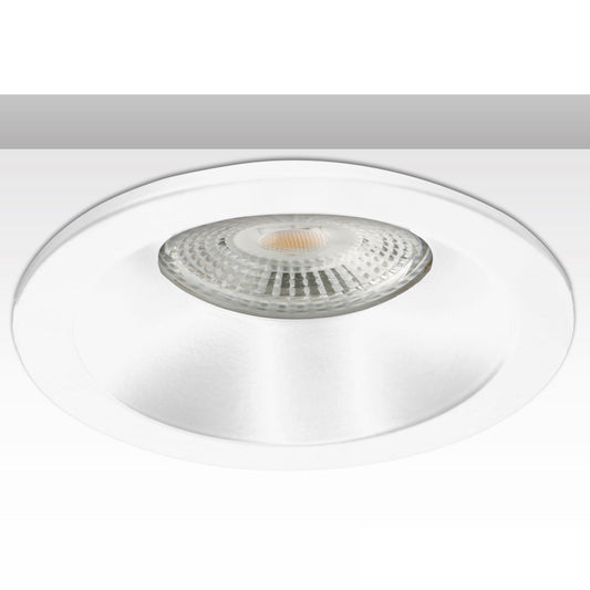 Inbouwframe | rond met glazen lens | gatmaat 72mm | voor GU10/MR16 | IP54