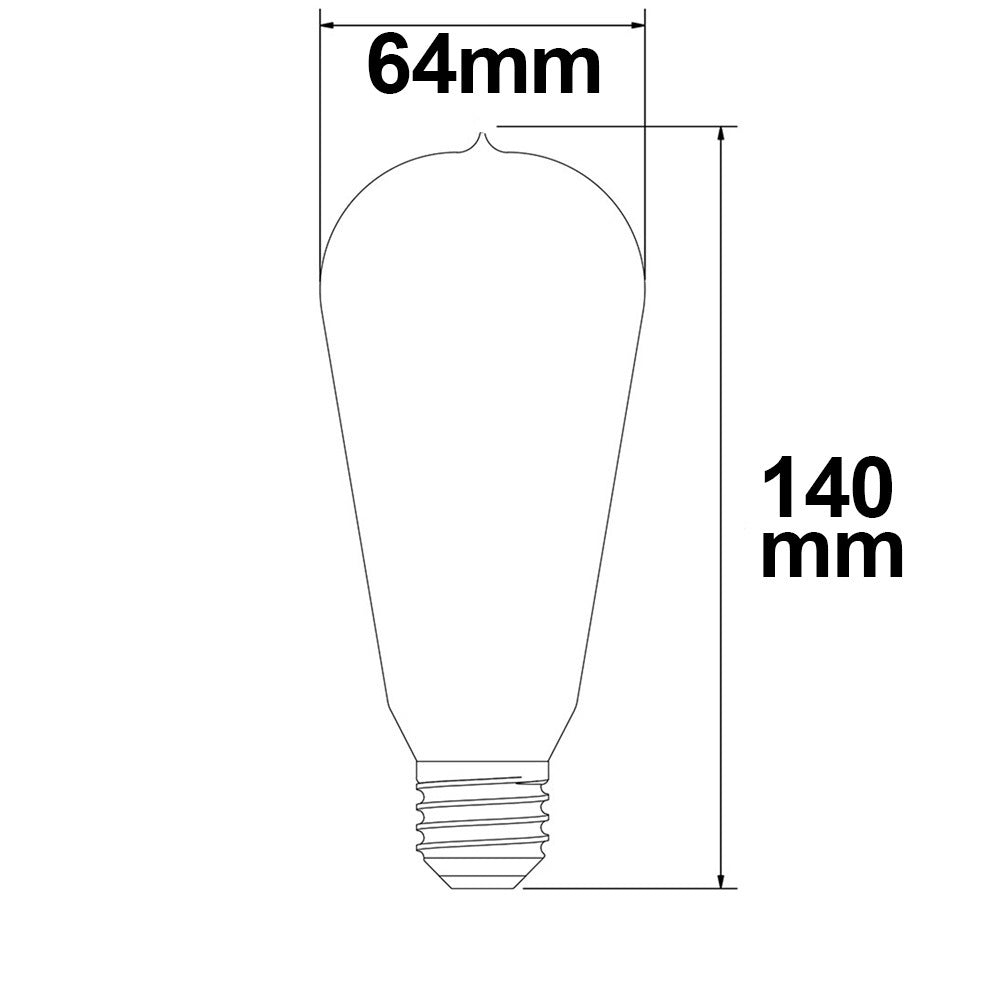 Vintage Line ST64 | LED-lamp | E27 | ultrawarm wit | dimbaar | 8W