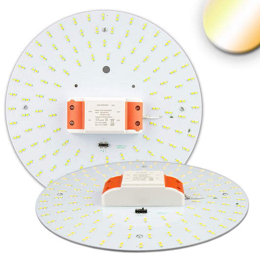 Ombouwplaat | LED-lamp | rond 250mm | CCT 2600/3100/4000K | magneet | 25W