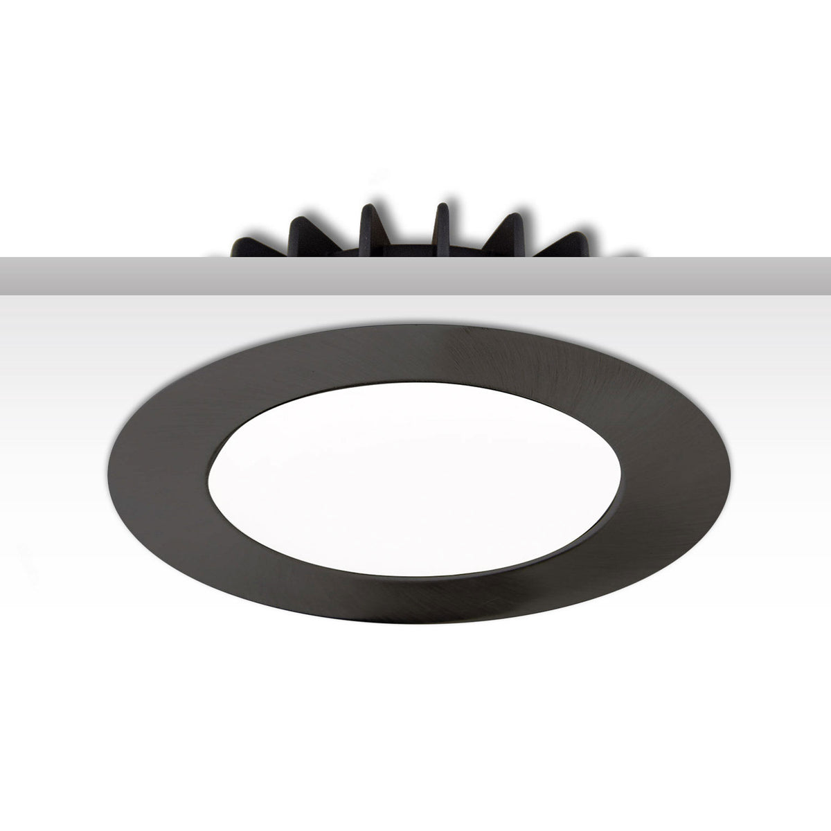 Sys-90 | Inbouwframe | afdekring rond | zwart