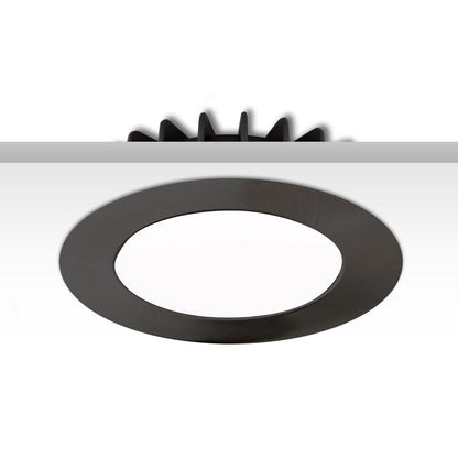 Sys-90 | Inbouwframe | afdekring rond | zwart