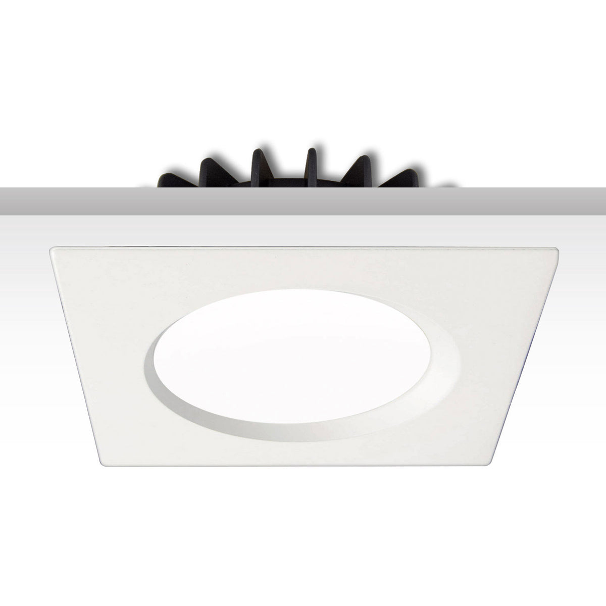 Sys-90 | Inbouwframe | afdekring verzonken vierkant | wit