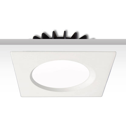 Sys-90 | Inbouwframe | afdekring verzonken vierkant | wit