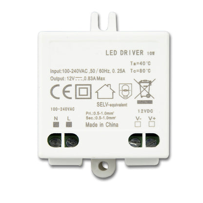 LED driver | 12V | 0-10W | SELV | plat