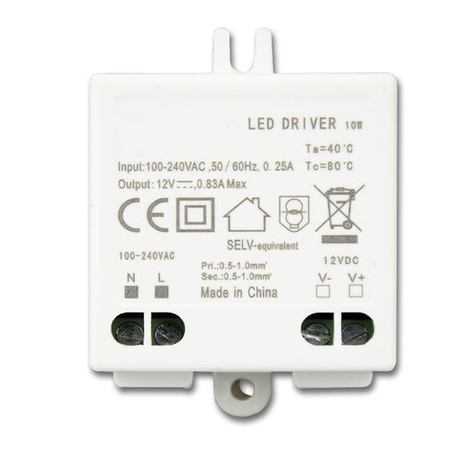 LED driver | 12V | 0-10W | SELV | plat