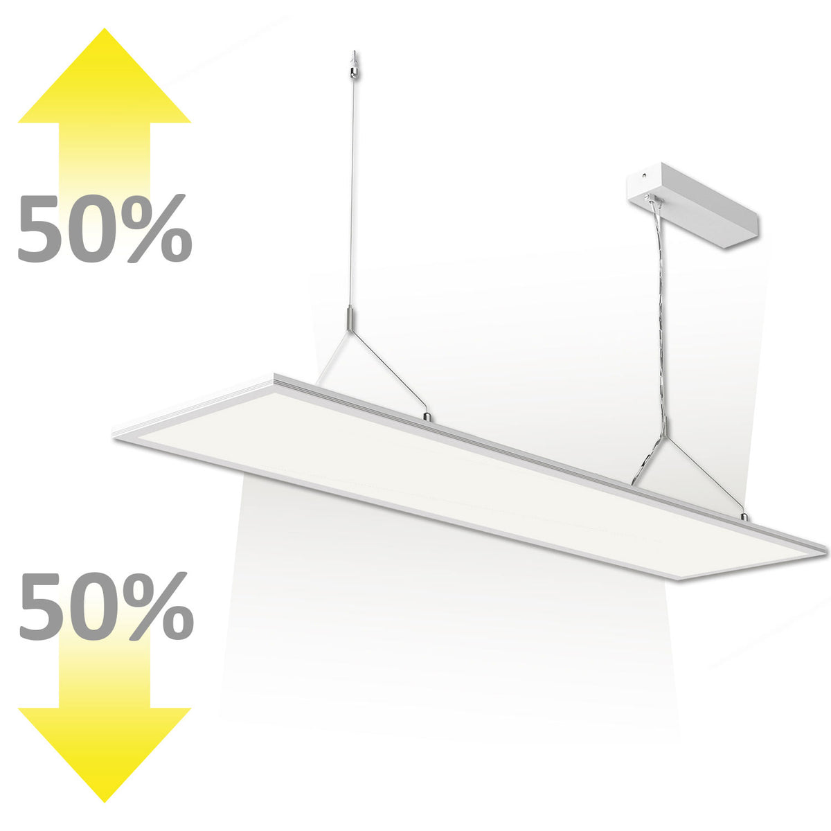 Hanglamp | kantoor up&down | 30x120cm | 20W+20W | UGR<19 | DALI dimbaar | wit