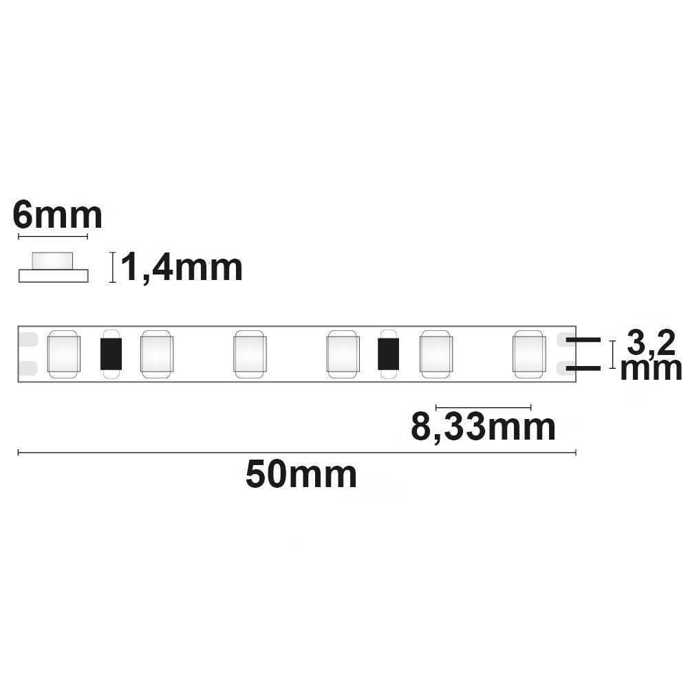 MICRO Linear CRI930 | LED-strip | 5m | 3000K | 15W/m | 24V | IP20
