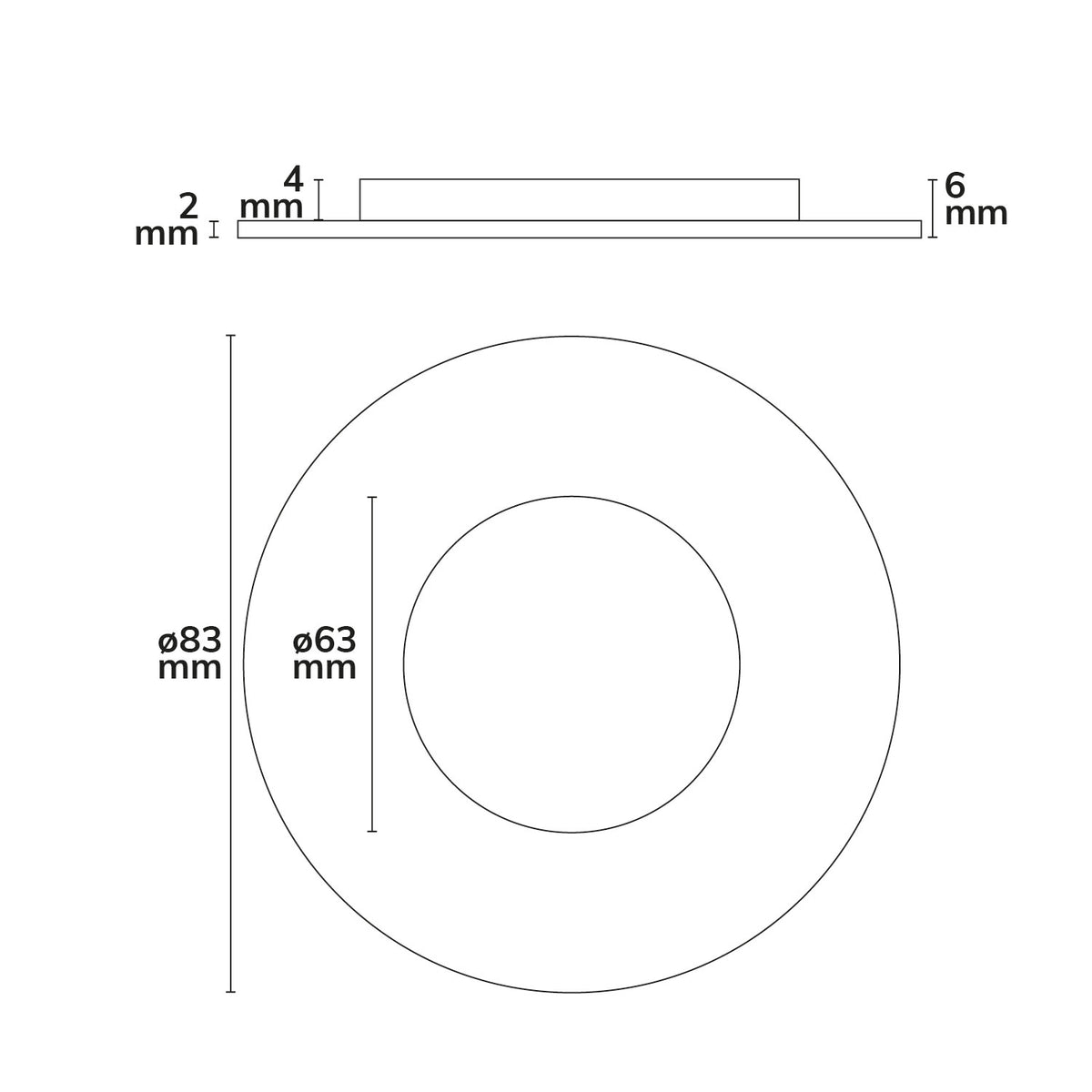 Sys-68 | Inbouwframe | afdekring rond/hoekig | geborsteld nikkel