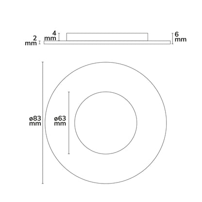 Sys-68 | Inbouwframe | afdekring rond/hoekig | geborsteld nikkel
