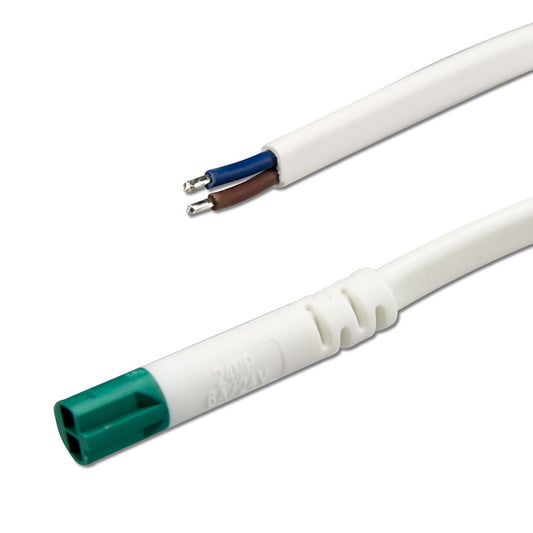 Mini-Plug | Kabel | aansluitkabel male | 2x0,75 | IP54 | 1m | wit-groen