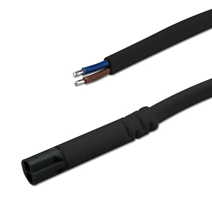Mini-Plug | Kabel | aansluitkabel male | 2x0,75 | IP54 | 1m | zwart