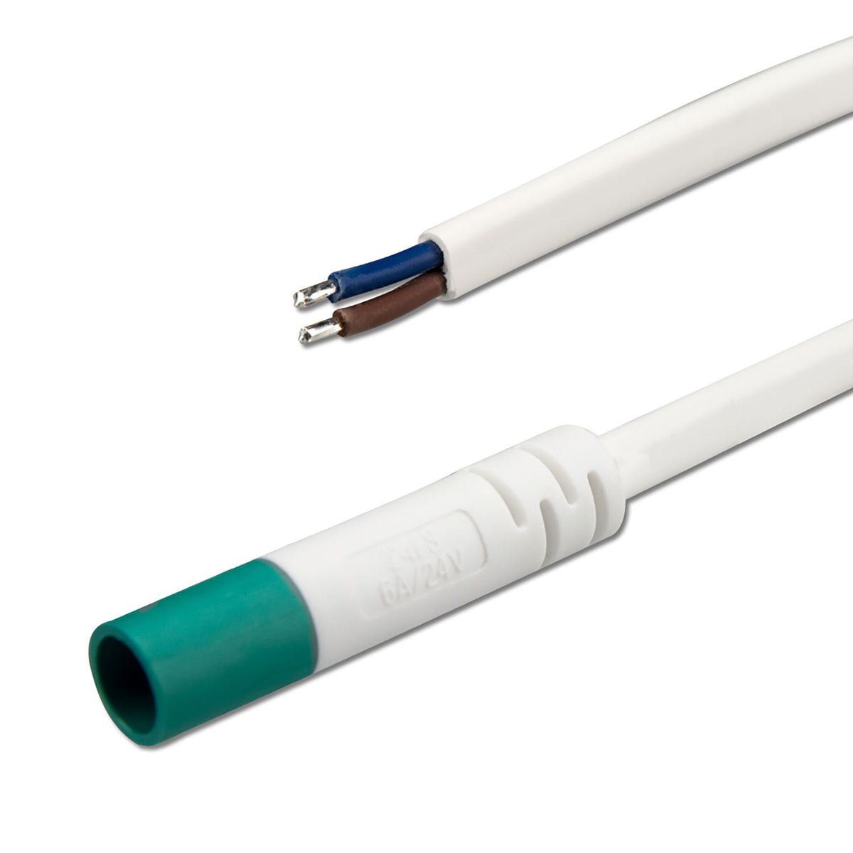 Mini-Plug | Kabel | aansluitkabel female | 2x0,75 | IP54 | 1m | wit-groen