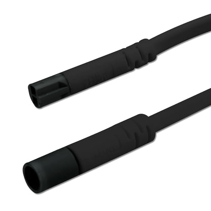 Mini-Plug | Kabel | Verlengkabel male-female | 2x0,75mm² | IP54 | max. 48V/6A | zwart