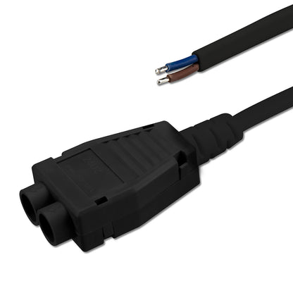Mini-Plug | Connector | 2-voudige verdeler female | 2x0,75 | IP54 | 1m | zwart