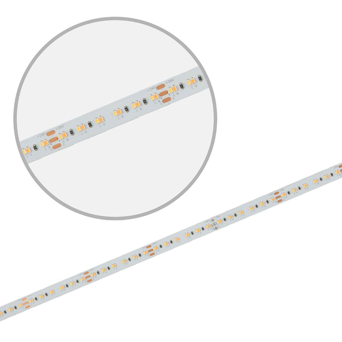 Linear10 CRI918/940 CCT | LED-strip | 5m | 1800K-4000K | 10W+10W | 240 LED/m | 24V | IP20