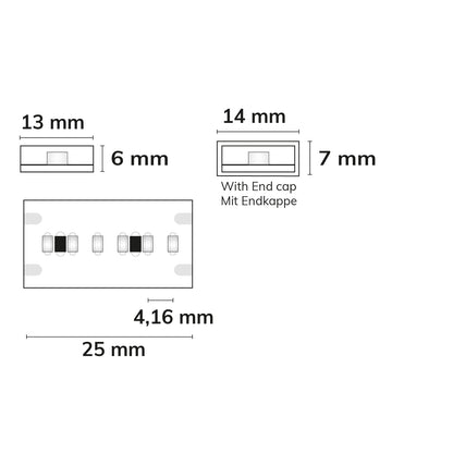 AQUA930 | LED-strip | melkwit | 5m | 3000K | 10W/m | 240 LED/m | 24V | IP67