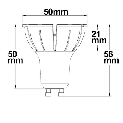 GU10 full spectrum COB | LED-lamp | dimbaar | 7W