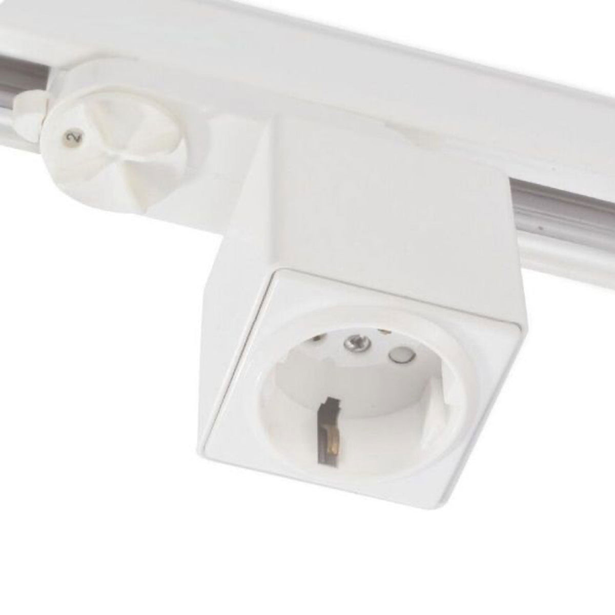 Railadapter | 3-fase | met randaarde stopcontact | incl. zekering 6A