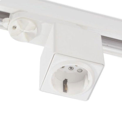 Railadapter | 3-fase | met randaarde stopcontact | incl. zekering 6A