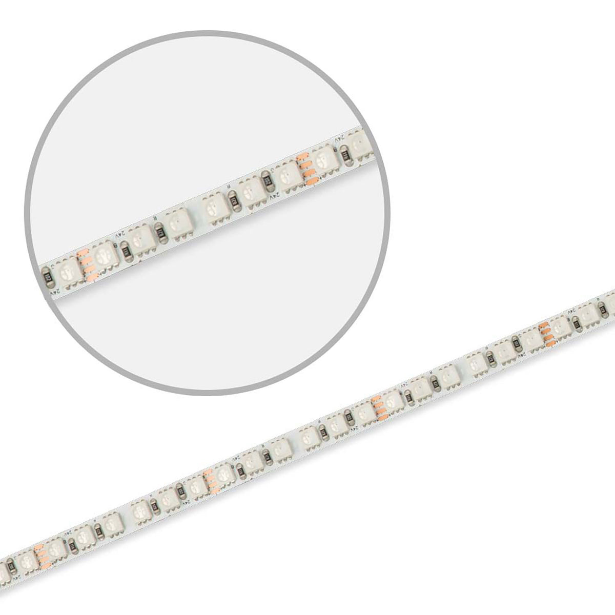 RGB MICRO | LED-strip | 8mm | 5m | 12W/m | 24V | IP20