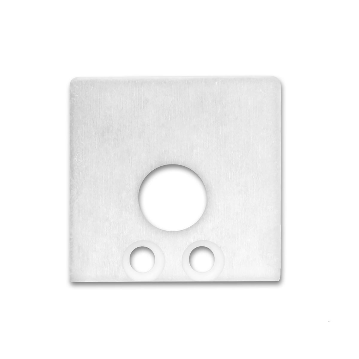EC59W | Profielaccessoire | eindkap aluminium wit voor SURF16 | met kabeldoorvoer | 2 stuks