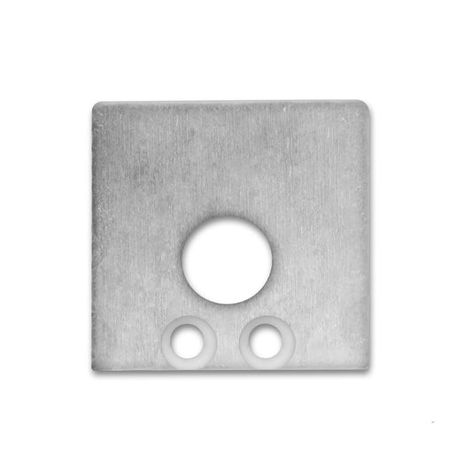 SURF16 | Profielaccessoire | Eindkap EC59 met kabeldoorvoer | aluminium | 2 stuks