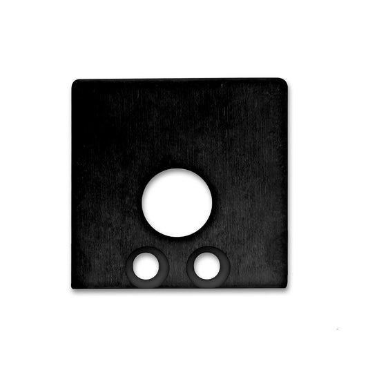 SURF16 | Profielaccessoire | Eindkap EC59B met kabeldoorvoer | zwart | 2 stuks