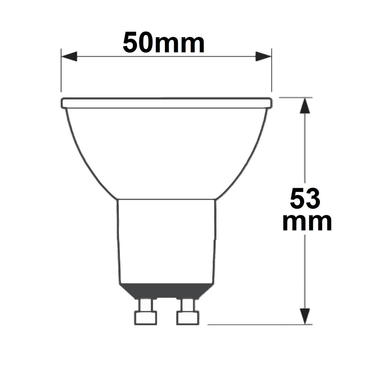 SUNSET | LED-lamp | GU10 | CRI90 | dim to warm | 5,5W | 2200-3000K | 60°