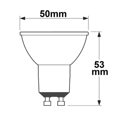SUNSET | LED-lamp | GU10 | CRI90 | dim to warm | 5,5W | 2200-3000K | 60°