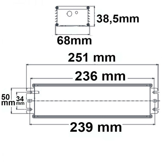 LED driver | 24V | 0-240W | 1-10V dimbaar | IP67