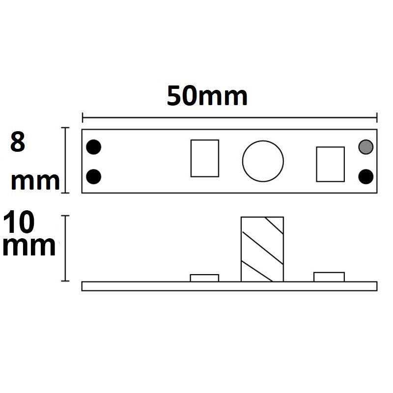 Mini | Dimmer | PWM touch onder profielafdekking | 1 kanaal | 12-24V | 3A