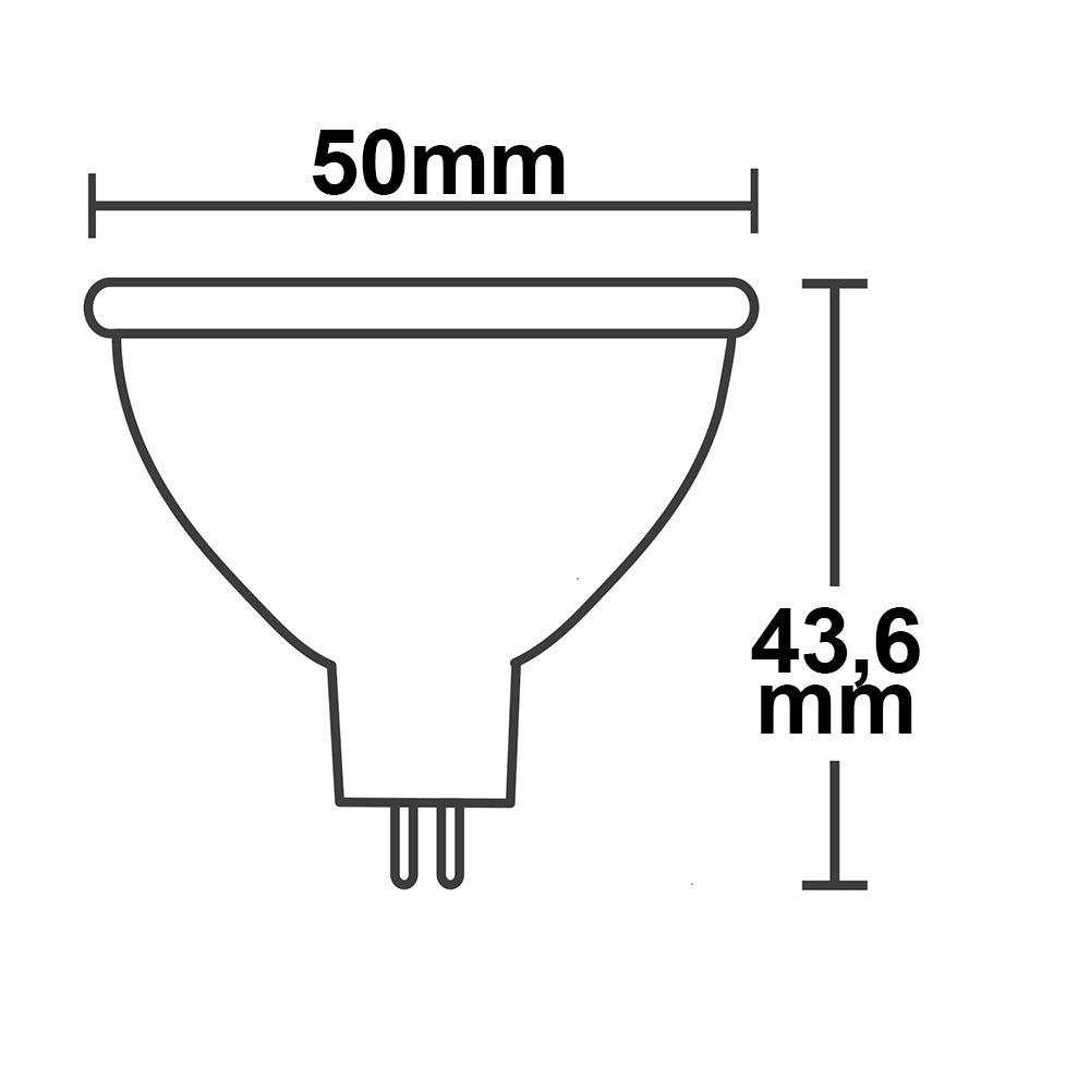 MR16 | LED-lamp | opaal | 3,5W | warm wit | 270°