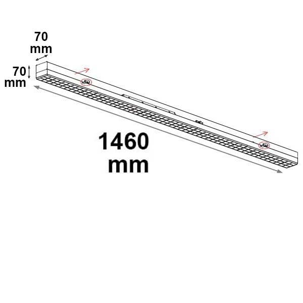 FastFix S | Lineaire armatuur | IP40 | 1,5m | 25-75W