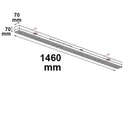 FastFix S | Lineaire armatuur | IP40 | 1,5m | 25-75W