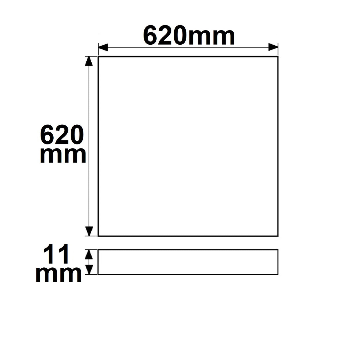 Frame 625 | LED Paneel | RGB+W | 40W | 24V | exclusief driver