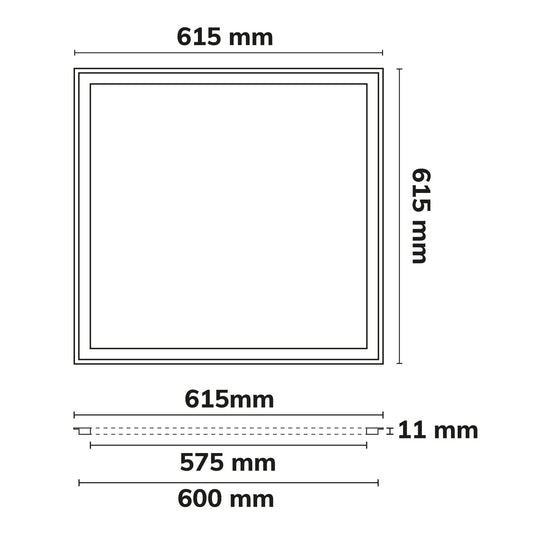 Frame 625 | LED Paneel | PowerSwitch 21-40W