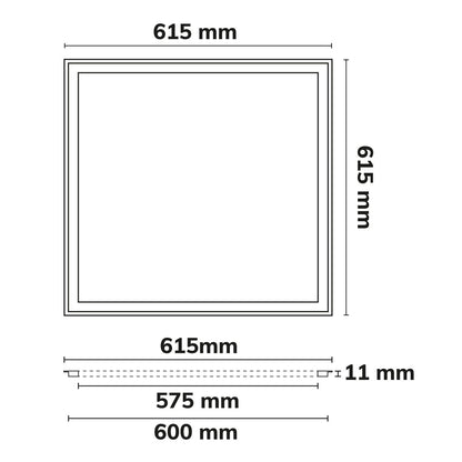 Frame 625 | LED Paneel | 62,5x62,5cm | 40W