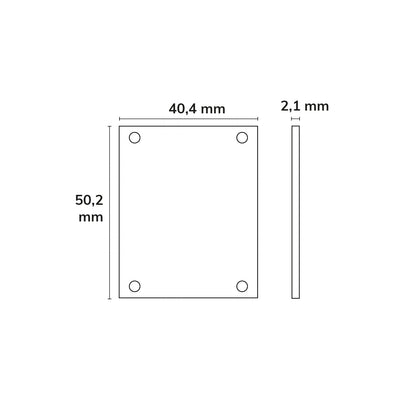 E69 | Profielaccessoire | Eindkap LAMP30 V1/V2 | wit | 2 stuks