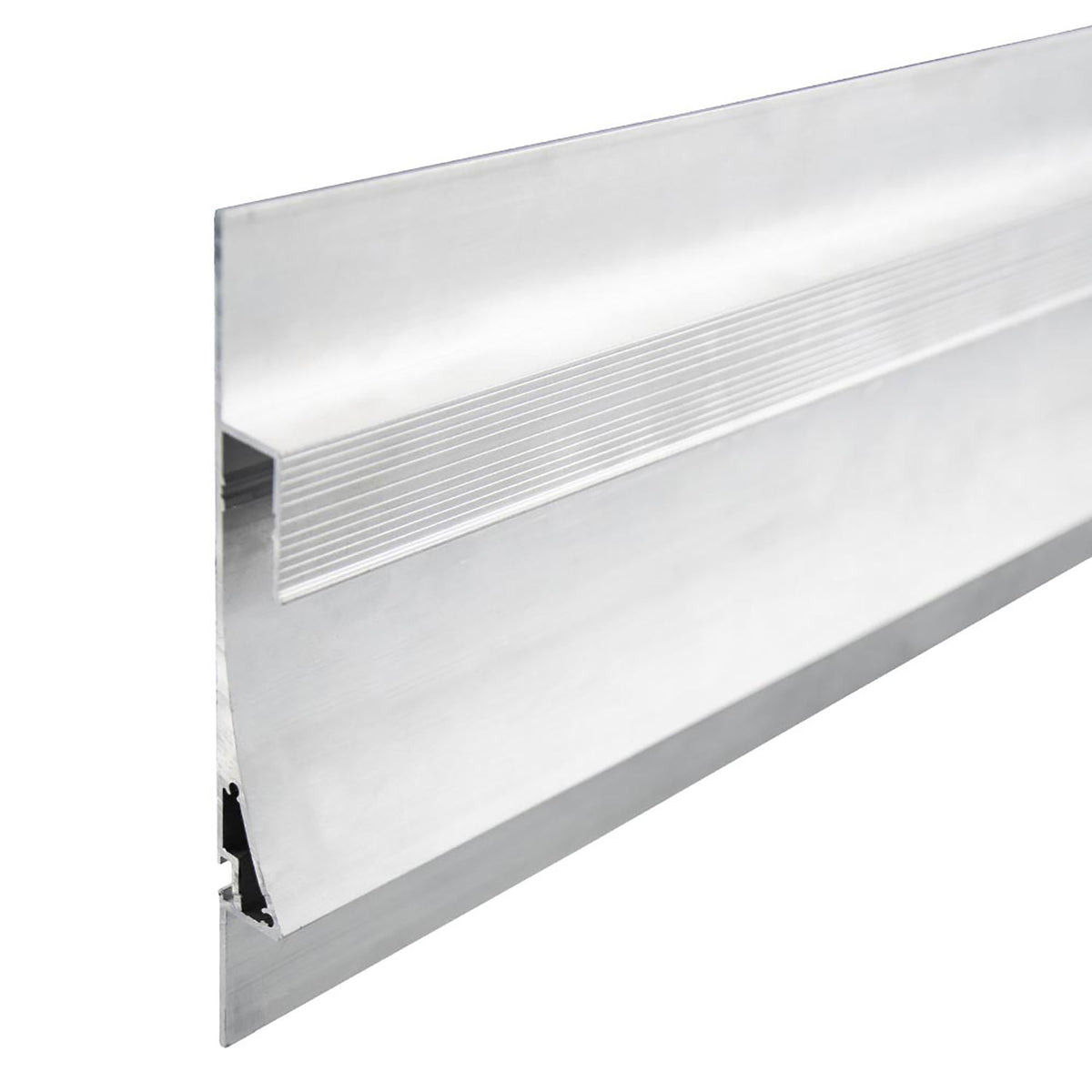 Single Curve | Aluminium profiel | gipsplaat | zilver | 200cm