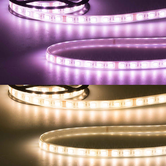 AQUA RGB+WW | LED-strip | 4in1 | 5m | 19W/m | 60 LED/m | 24V | IP68