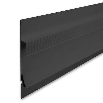 Single Curve | Aluminium profiel | gipsplaat | zwart | 200cm