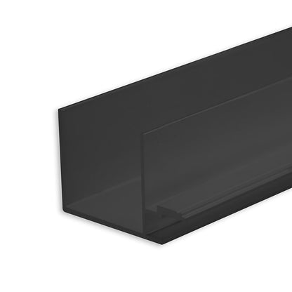 Schaduwvoeg 8 | Aluminium profiel | gipsplaat | zwart RAL 9005 | 200cm