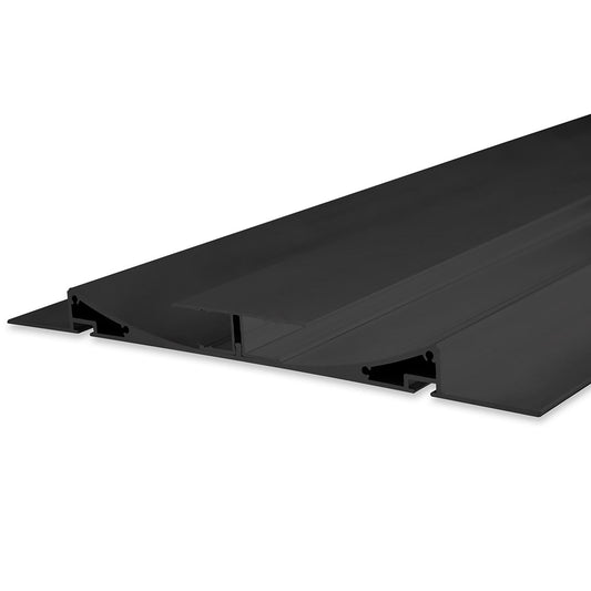 Double Curve | Aluminium profiel | gipsplaat | zwart RAL 9005 | 200cm