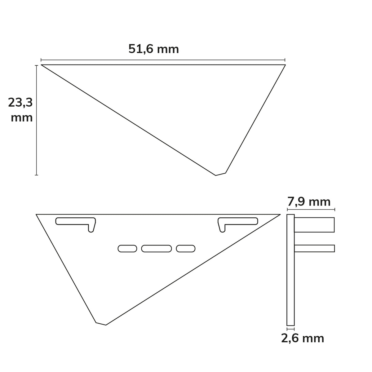 CORNER22 | Profielaccessoire | eindkap links