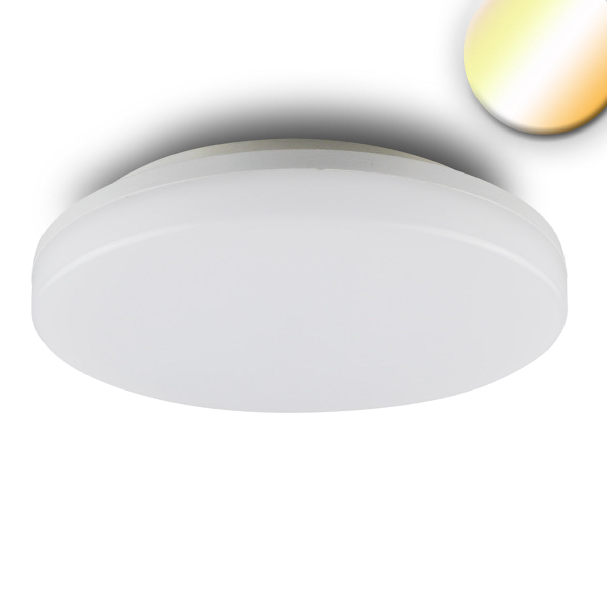 Plafondlamp | wand/plafond | rond DN327 | ColorSwitch 3000/4000K | 24W | IP54 | wit