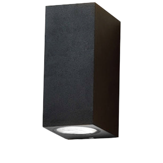 Buitenwandlamp | up&down | 2xGU10 | IP54 | zandzwart | exclusief lichtbron