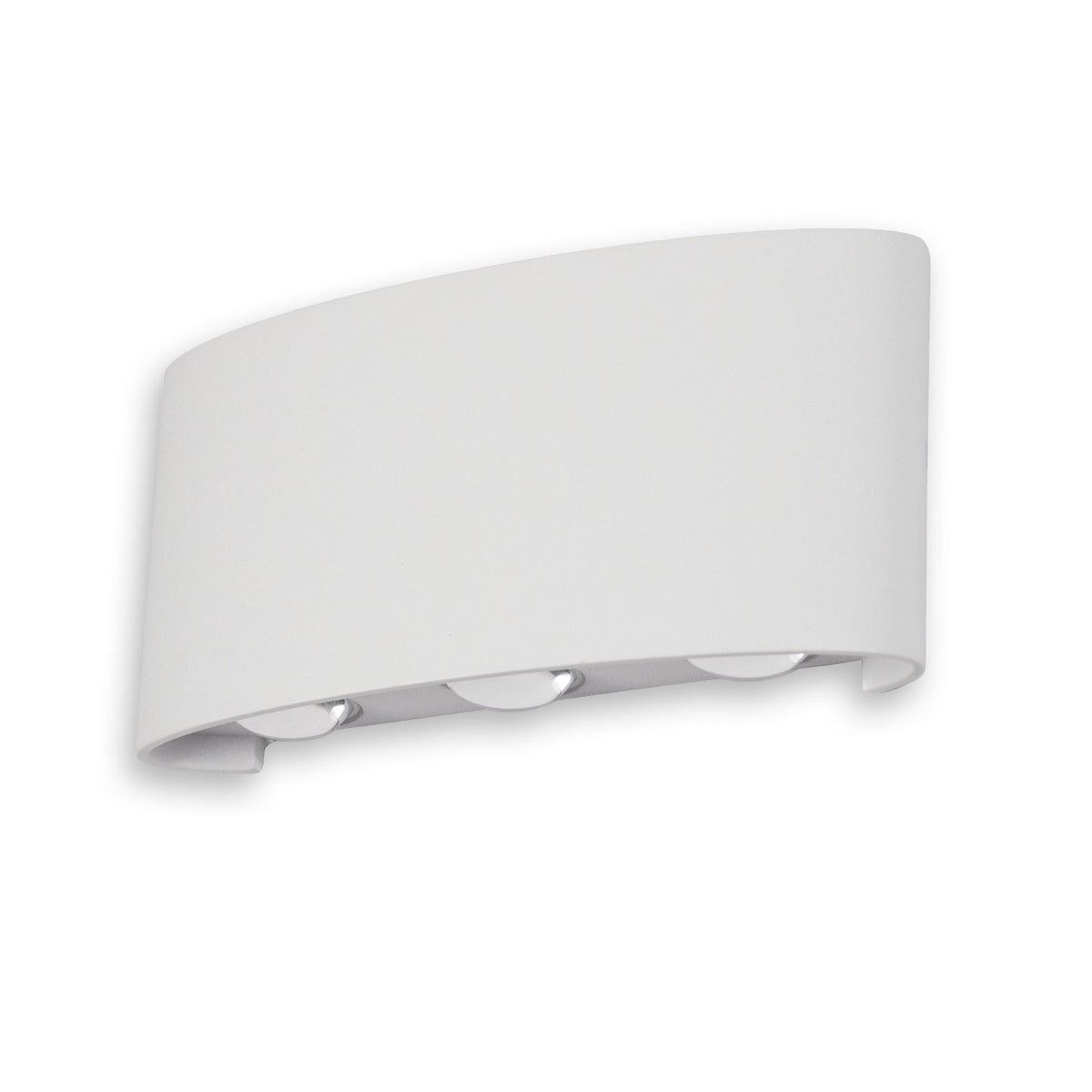 Buitenwandlamp | up&down | 6x1W CREE | IP54 | zandwit | warm wit